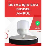 OtoTech Elektrik Kesintileri Için Şarjlı LED Ampul 30W E27 Beyaz Işık - Çok Renkli