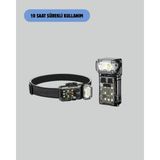 OtoTech Kamp ve Outdoor Için LED Far 10 Saat Pil Sensörlü Manyetik - Çok Renkli
