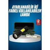 OtoTech LED Lamba El Feneri Küçük Taşınabilir USB Şarjlı Acil Durum Lambası - Çok Renkli
