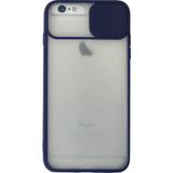 OtoTech Mey Ithalat® iPhone 6 Plus Kılıf Palm Buzlu Kamera Sürgülü Silikon - Lacivert - Çok Renkli