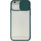 OtoTech Mey Ithalat® iPhone 6 Plus Kılıf Palm Buzlu Kamera Sürgülü Silikon - Yeşil - Çok Renkli