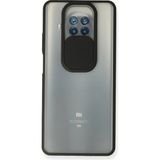 OtoTech Mey Ithalat® Mi 10T Lite Kılıf Palm Buzlu Kamera Sürgülü Silikon - Siyah - Çok Renkli