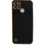 OtoTech Mey Ithalat® Realme C25Y Kılıf Volet Silikon - Siyah - Çok Renkli
