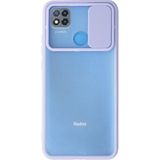 OtoTech Mey Ithalat® Redmi 9c Kılıf Palm Buzlu Kamera Sürgülü Silikon - Lila - Çok Renkli