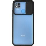OtoTech Mey Ithalat® Redmi 9c Kılıf Palm Buzlu Kamera Sürgülü Silikon - Siyah - Çok Renkli