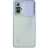 OtoTech Mey Ithalat® Redmi Note 10 Pro Kılıf Palm Buzlu Kamera Sürgülü Silikon - Lila - Çok Renkli
