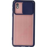 OtoTech Mey Ithalat® Samsung Galaxy A01 Core Kılıf Palm Buzlu Kamera Sürgülü Silikon - Lacivert - Çok Renkli