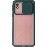 OtoTech Mey Ithalat® Samsung Galaxy A01 Core Kılıf Palm Buzlu Kamera Sürgülü Silikon - Yeşil - Çok Renkli