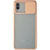 OtoTech Mey Ithalat® Samsung Galaxy A02 Kılıf Palm Buzlu Kamera Sürgülü Silikon - Pembe - Çok Renkli