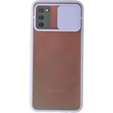 OtoTech Mey Ithalat® Samsung Galaxy A02S Kılıf Palm Buzlu Kamera Sürgülü Silikon - Lila - Çok Renkli