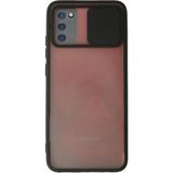 OtoTech Mey Ithalat® Samsung Galaxy A03S Kılıf Palm Buzlu Kamera Sürgülü Silikon - Siyah - Çok Renkli
