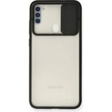 OtoTech Mey Ithalat® Samsung Galaxy A11 Kılıf Palm Buzlu Kamera Sürgülü Silikon - Siyah - Çok Renkli
