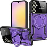 OtoTech Mey Ithalat® Samsung Galaxy A35 5g Kılıf Joy Lens Standlı Kapak - Mor - Çok Renkli