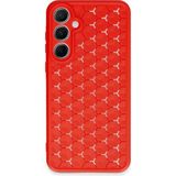OtoTech Mey Ithalat® Samsung Galaxy A35 5g Kılıf Petek Silikon Kapak - Kırmızı - Çok Renkli