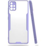 OtoTech Mey Ithalat® Samsung Galaxy A71 Kılıf Platin Silikon - Lila - Çok Renkli