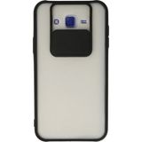OtoTech Mey Ithalat® Samsung Galaxy J7 Kılıf Palm Buzlu Kamera Sürgülü Silikon - Siyah - Çok Renkli