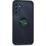 OtoTech Mey Ithalat® Samsung Galaxy M34 5g Kılıf Montreal Yüzüklü Silikon Kapak - Yeşil - Çok Renkli