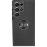 OtoTech Mey Ithalat® Samsung Galaxy S23 Ultra Kılıf Montreal Yüzüklü Silikon Kapak - Siyah - Çok Renkli