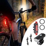 OtoTech Otetechparca® Bisiklet Işık Seti – USB Şarjlı LED Ön Far + Arka Stop Lambası, Su Geçirmez�