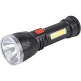 OtoTech Şarjlı LED El Feneri 9 LED Güçlü Işık ve 4 Modlu Kullanım - Çok Renkli