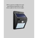 OtoTech Solar Güçlü LED Dış Mekan Lambası – Güneş Enerjisiyle Şarj Olan Sensörlü Bahçe Işığ - Çok Renkli