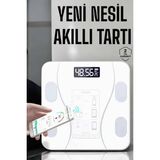 OtoTech Tartı Baskül Dijital Elektronik Tartı Vücut Analiz Wifi Akıllı Yağ Ölçer - Çok Renkli