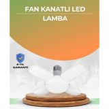 OtoTech Tasarruflu Pervane LED Ampül 4 Kollu 60 Watt Geniş Alan Aydınlatma - Çok Renkli