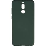 Ototechparca Huawei Mate 10 Lite Kılıf Nano Içi Kadife Silikon - Koyu Yeşil - Çok Renkli