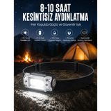 Ototechparca Kafa Lambası Kamp Feneri Balıkçı Feneri Başlıklı Suya Dayanıklı - Lisinya - 0,5