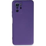 Ototechparca Poco X3 Gt Kılıf Nano Içi Kadife Silikon - Mor - Çok Renkli