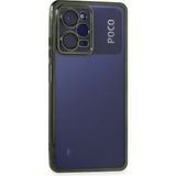 Ototechparca Poco X5 Pro 5g Kılıf Lensli Silikon - Yeşil - Çok Renkli
