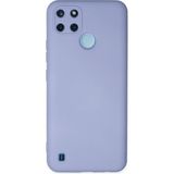 Ototechparca Realme C25Y Kılıf Nano Içi Kadife Silikon - Lila - Çok Renkli