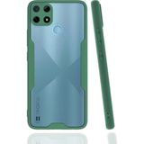 Ototechparca Realme C25Y Kılıf Platin Silikon - Yeşil - Çok Renkli