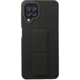 Ototechparca Samsung Galaxy A22 Kılıf Mega Standlı Silikon - Siyah - Çok Renkli