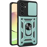 Ototechparca Samsung Galaxy A35 5g Kılıf Pars Lens Yüzüklü Silikon - Yeşil - Çok Renkli