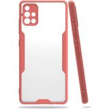 Ototechparca Samsung Galaxy A71 Kılıf Platin Silikon - Pembe - Çok Renkli