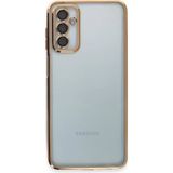 Ototechparca Samsung Galaxy M23 Kılıf Lensli Silikon - Gold - Çok Renkli