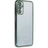 Ototechparca Samsung Galaxy M23 Kılıf Lensli Silikon - Yeşil - Çok Renkli