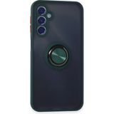 Ototechparca Samsung Galaxy M34 5g Kılıf Montreal Yüzüklü Silikon Kapak - Yeşil - Çok Renkli