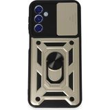 Ototechparca Samsung Galaxy M34 5g Kılıf Pars Lens Yüzüklü Silikon - Gold - Çok Renkli