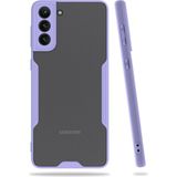 Ototechparca Samsung Galaxy S21 Plus Kılıf Platin Silikon - Lila - Çok Renkli