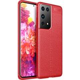 Ototechparca Samsung Galaxy S21 Ultra Kılıf Auto Focus Kapak - Kırmızı - Çok Renkli