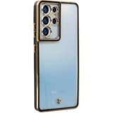Ototechparca Samsung Galaxy S21 Ultra Kılıf Liva Lens Silikon - Siyah - Çok Renkli
