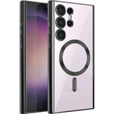 Ototechparca Samsung Galaxy S23 Ultra Kılıf Kross Magneticsafe Kapak - Siyah - Çok Renkli