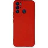 Ototechparca Tecno Pova Neo Kılıf Nano Içi Kadife Silikon - Kırmızı - Çok Renkli