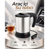 Ototechparca Uzun Yol ve Seyahatlerde Kullanıma Uygun 12V Araç Çakmak Girişli Taşınabilir Su Isıtıcı - L