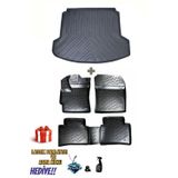 Ototon Fiat Fiorino Halı Zemin 2007 Model 3D Bagaj Havuzu Ve Araca Özel Paspas Seti (Hediyeli)