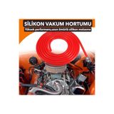 OTOVADİM 5 mm Silikon Vakumlu Turbo Hortumu Cam Suyu Sıcak Soğuk Su Hava Hortumu Kırmızı