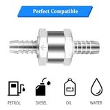 Otovadim Çekvalf 6mm Mazot Benzin Akaryakıt Alüminyum Çek Valf 6mm Check Valve 6mm - 001-Beyaz