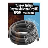 OTOVADİM Kauçuk Sıcak Su Kalorifer Radyatör Su Hortumu 1/2 İç çap 12,5mm EPDM malzeme 1mt.